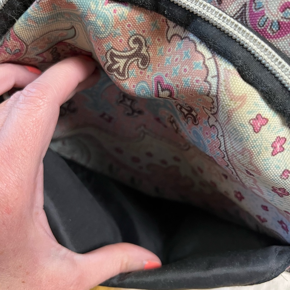 Paisley Patterned Backpack With Black Accents - image 3